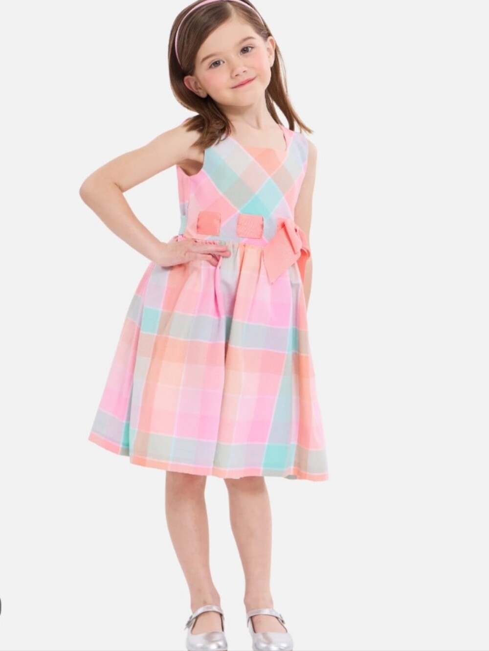 Bonnie Jean Pale Pink Satin Dress Lining